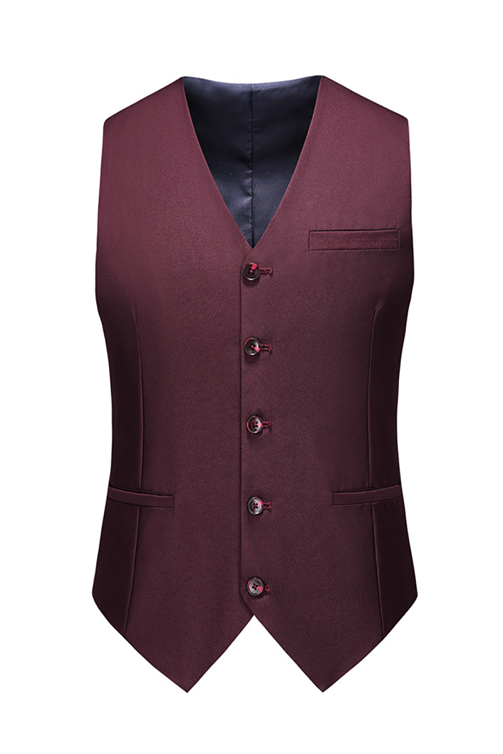 Sort Notched revers to knapper mænds bryllupsdragter