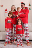Rød jul familie matchende pyjamas sæt