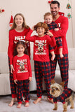 Rød Plaid Jul Familie Matchende Pyjamas Sæt