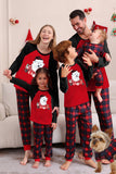 Rød Bjørn Rød Kære Glædelig Jul Familie Pyjamas Sæt