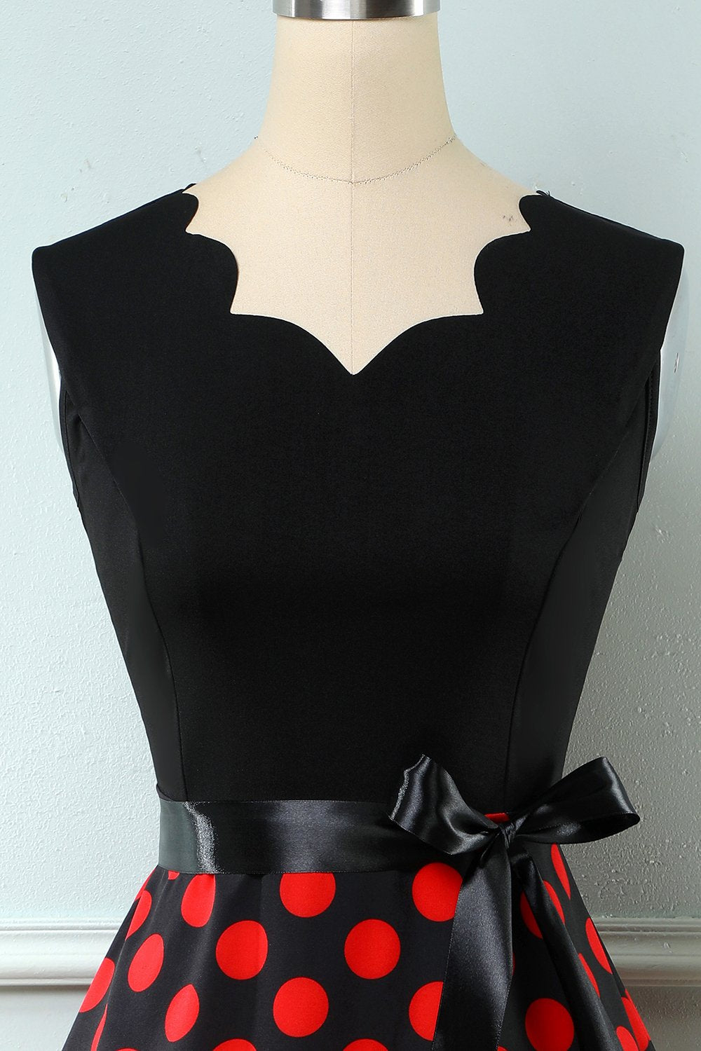 Røde prikker Vintage 1950'erne Kjole