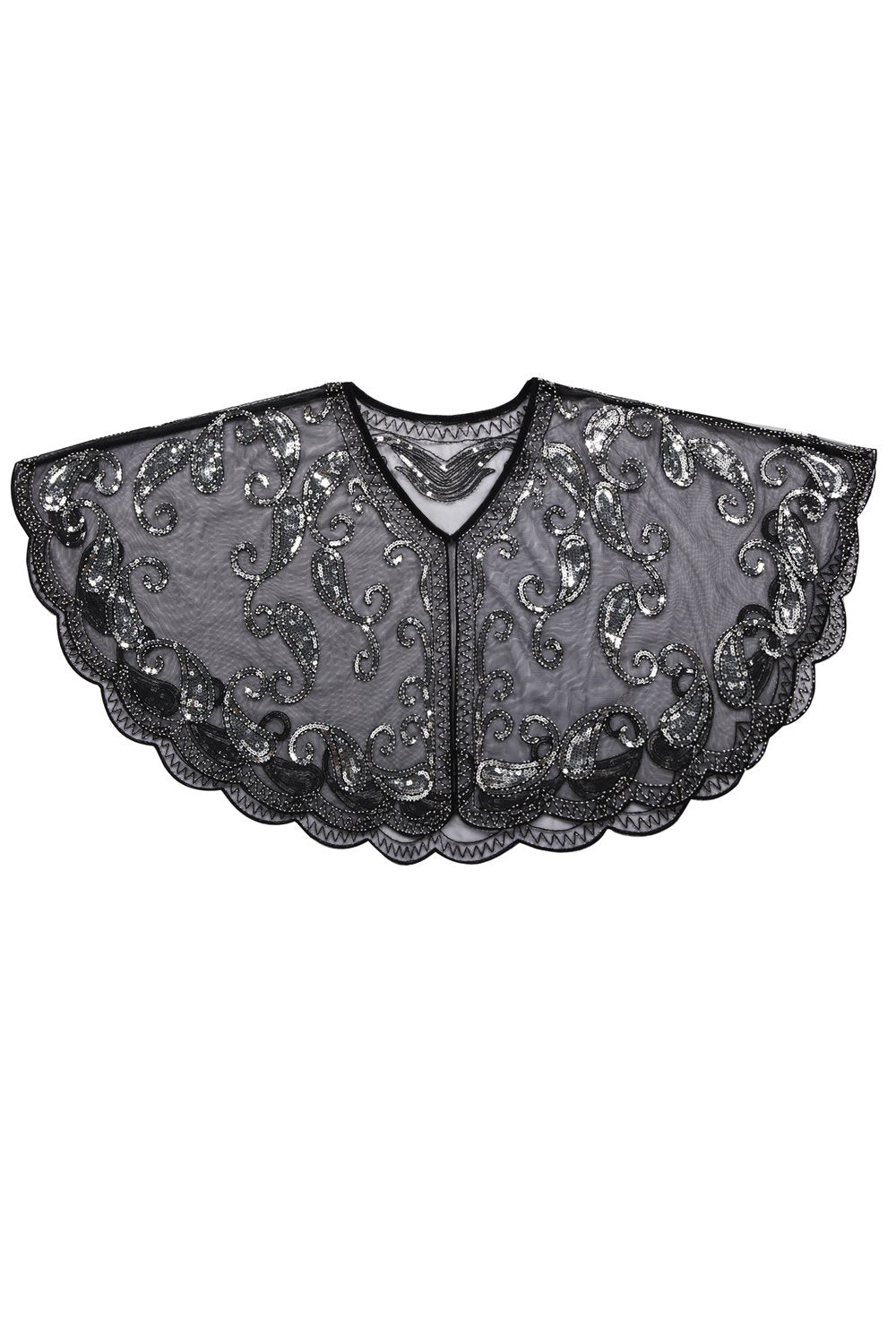 1920'er Glitter Pailletter Cape