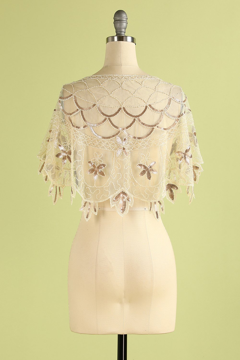 1920'erne Sequin Kvinder Cape