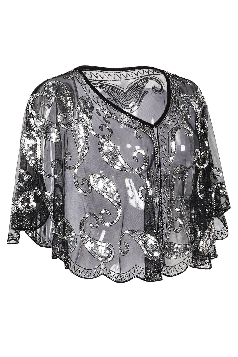 1920'er Glitter Pailletter Cape