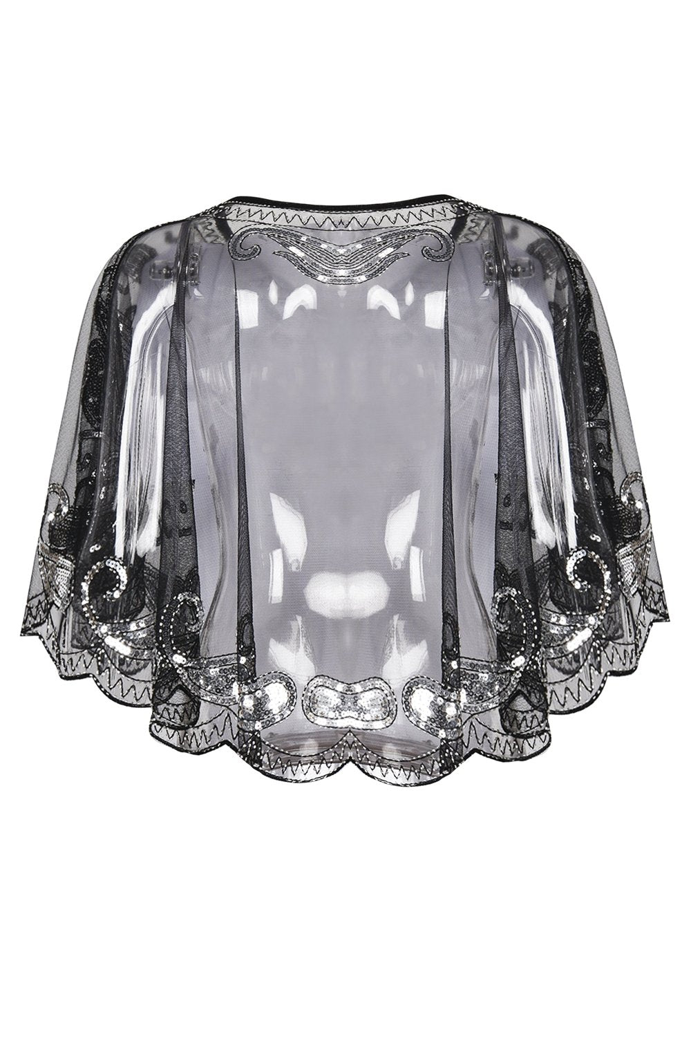 1920'er Glitter Pailletter Cape