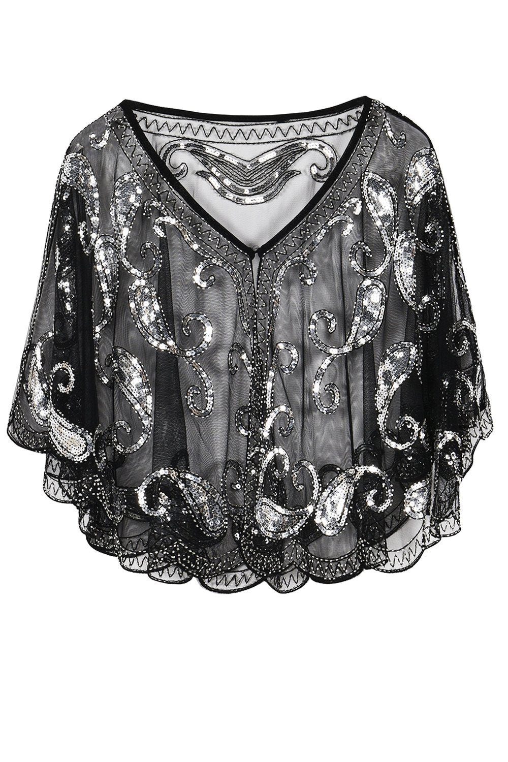 1920'er Glitter Pailletter Cape