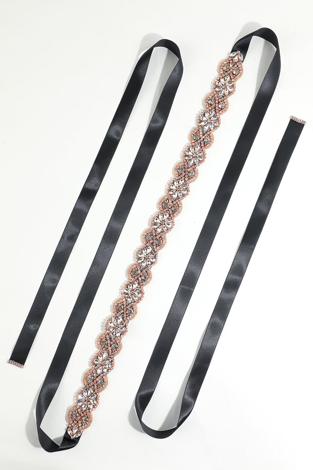 Sort Rhinstone Bælte