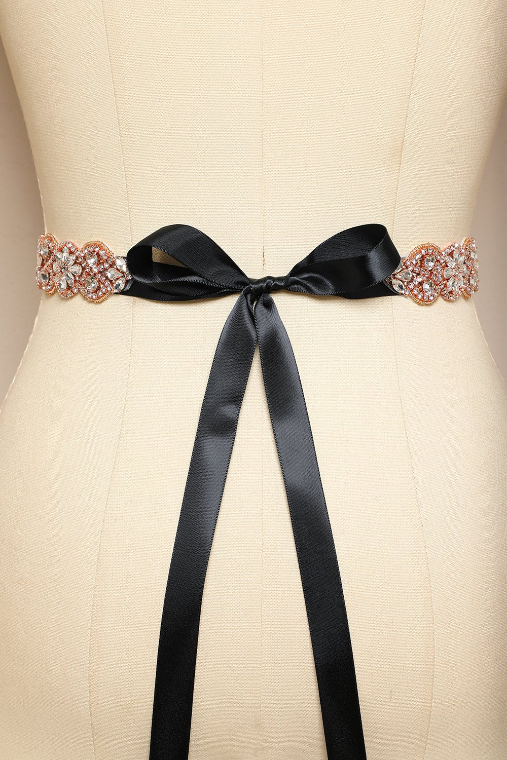 Sort Rhinstone Bælte