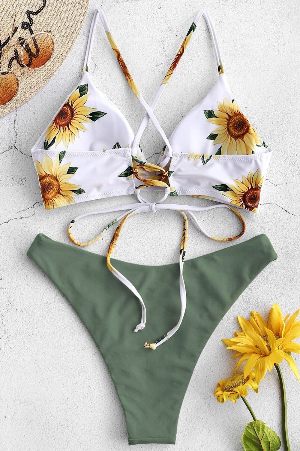 Blomsterprintet sommer bikini