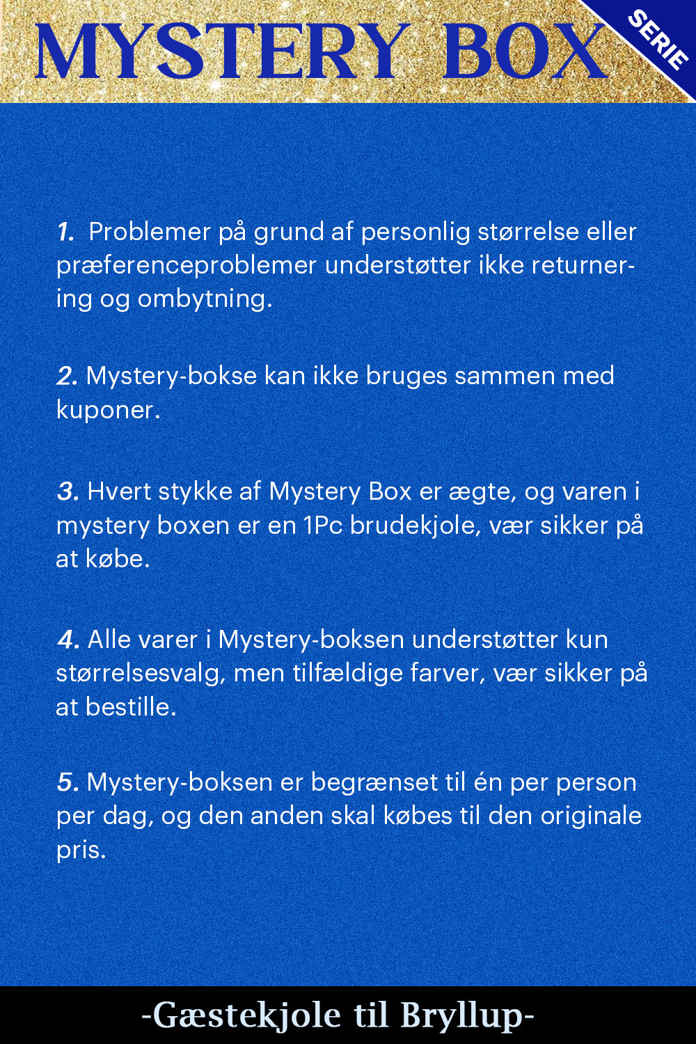 ZAPAKA MYSTERY BOX med 1 stk. bryllupsgæstekjole