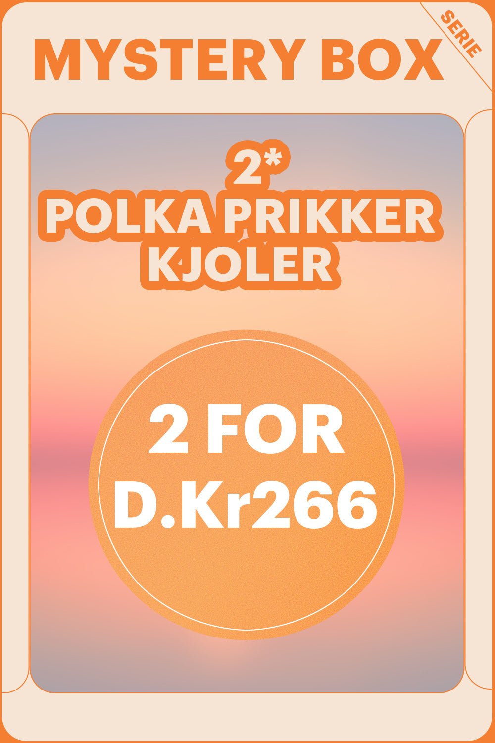 ZAPAKA MYSTERY BOX med 2Pc Polka Dots Kjoler