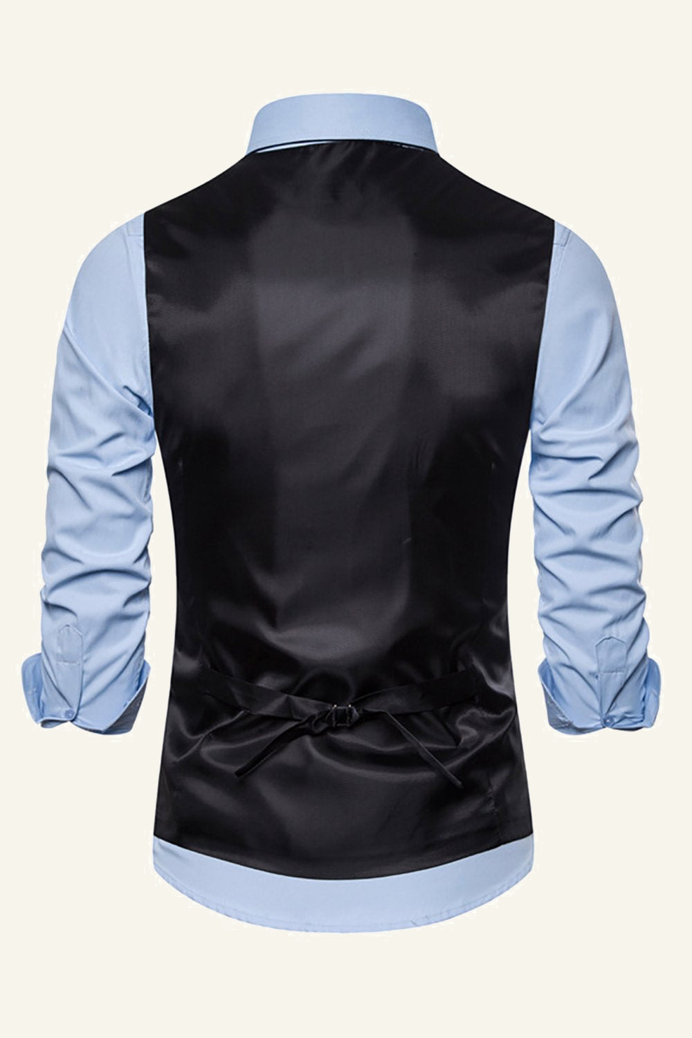 Reversel brun mænds ternet vest