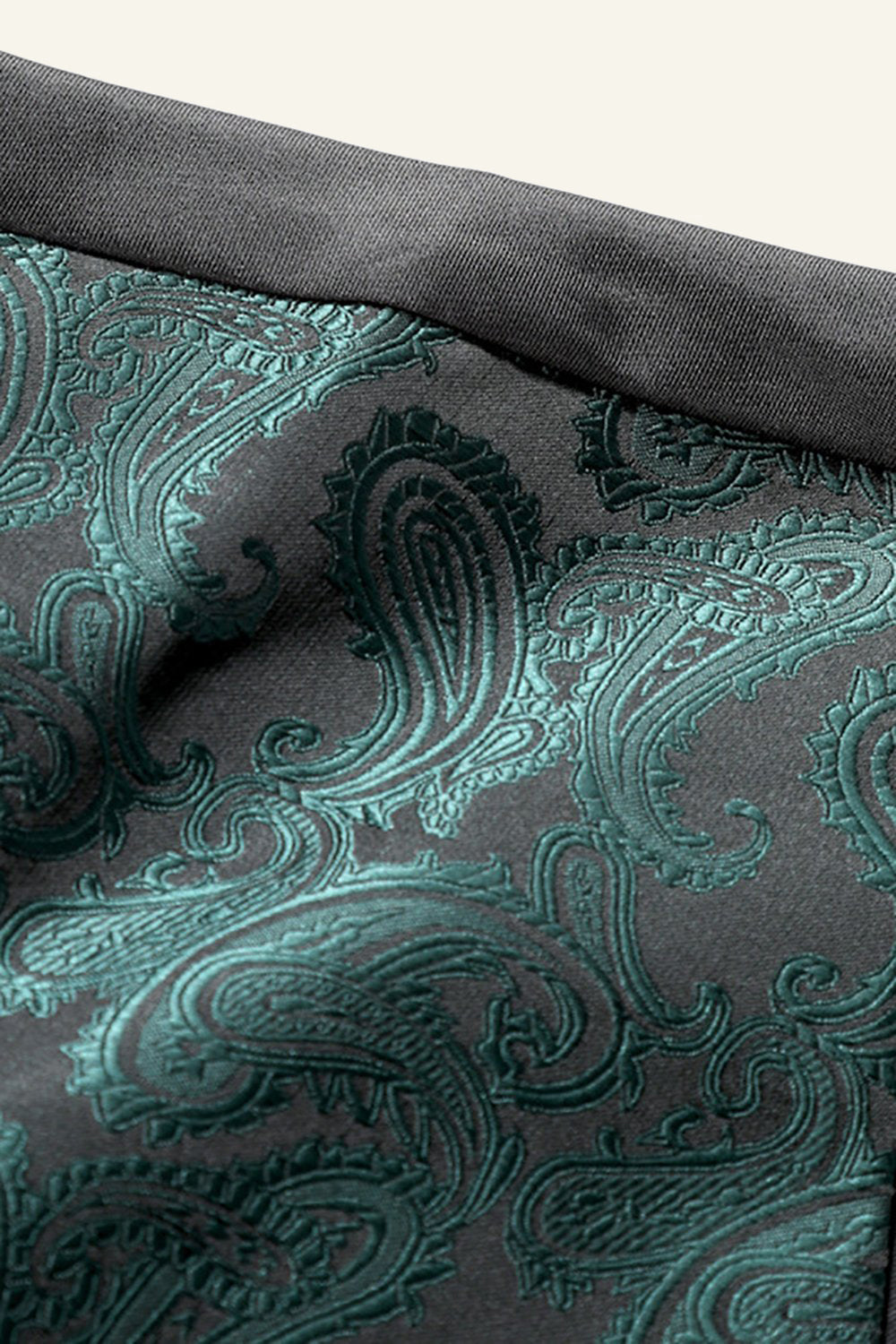 Enkeltbrystet slim fit print herre jakkesæt vest