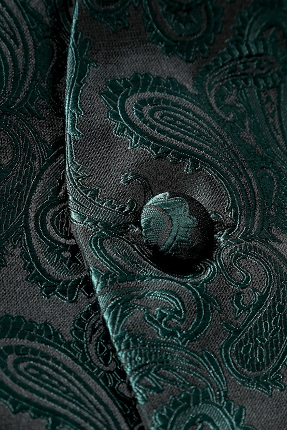 Enkeltbrystet slim fit print herre jakkesæt vest