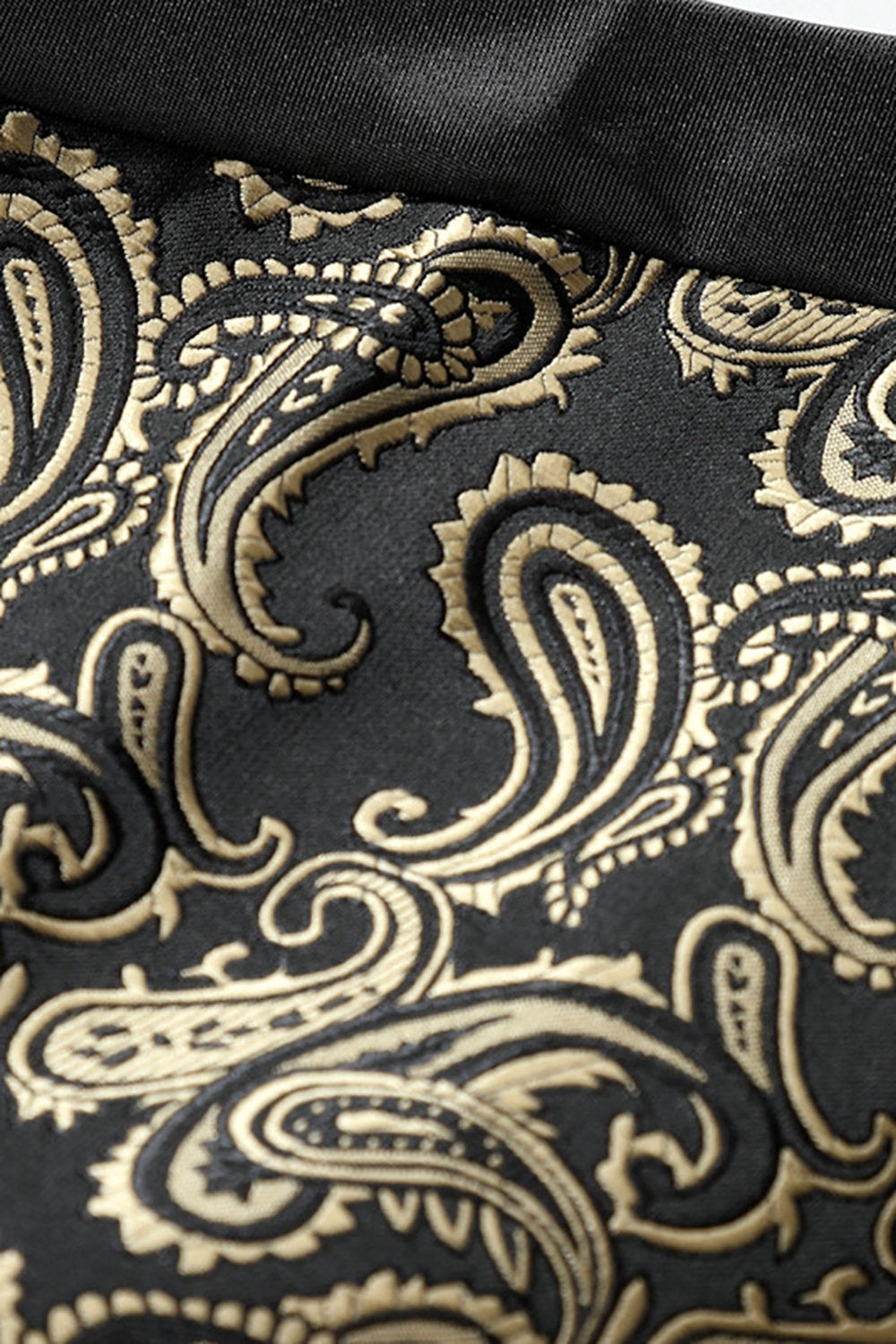 Single breasted revers guld mænds vest