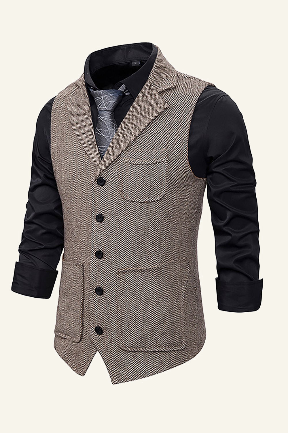 Peak Lapel single breasted mænds jakkesæt vest