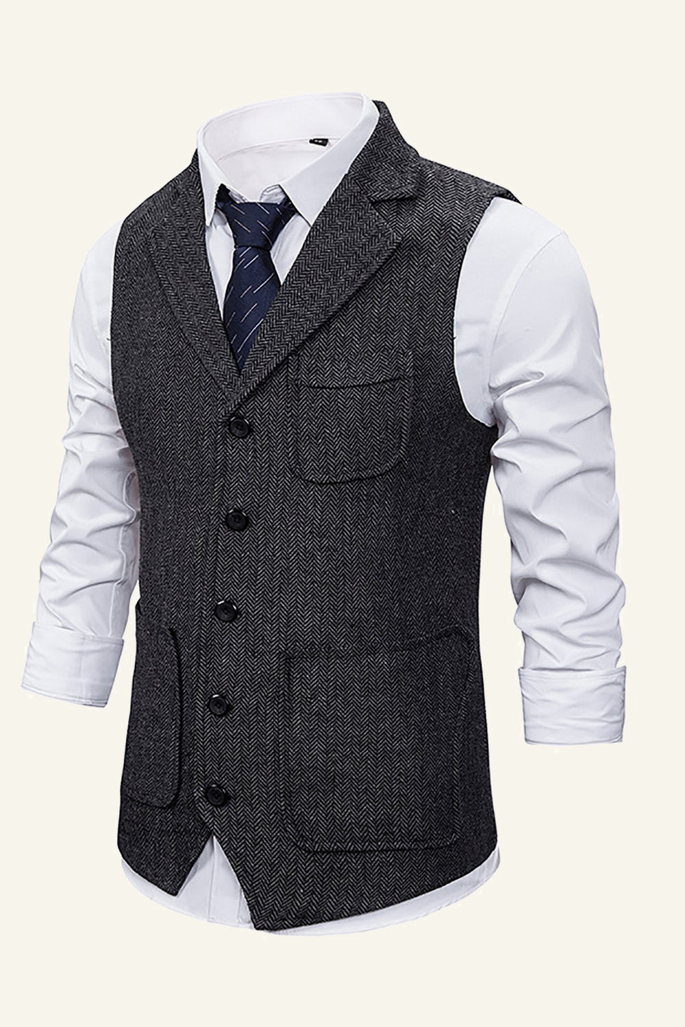 Peak Lapel single breasted mænds jakkesæt vest