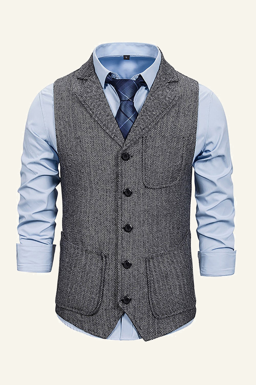 Peak Lapel single breasted mænds jakkesæt vest