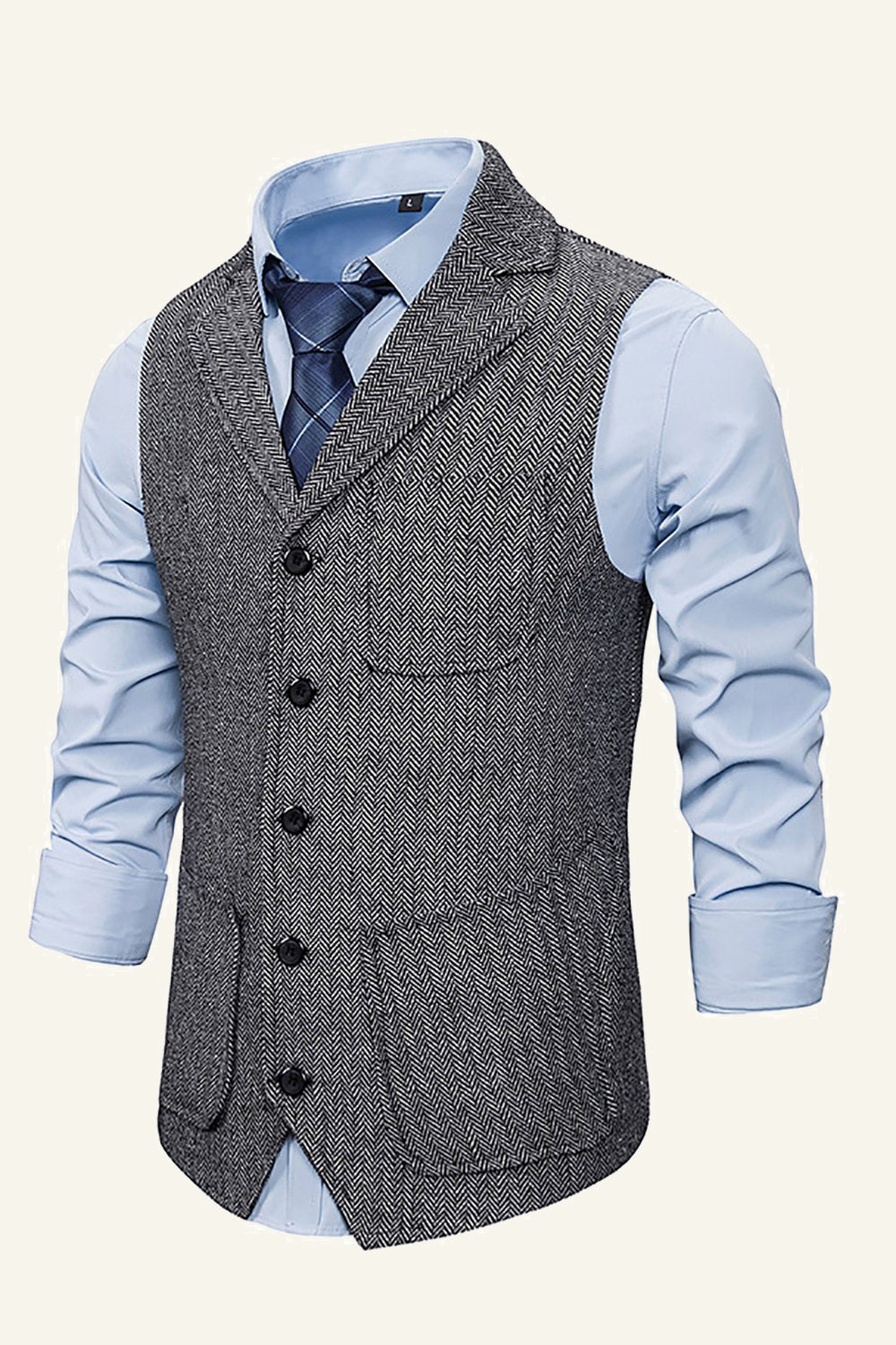 Peak Lapel single breasted mænds jakkesæt vest