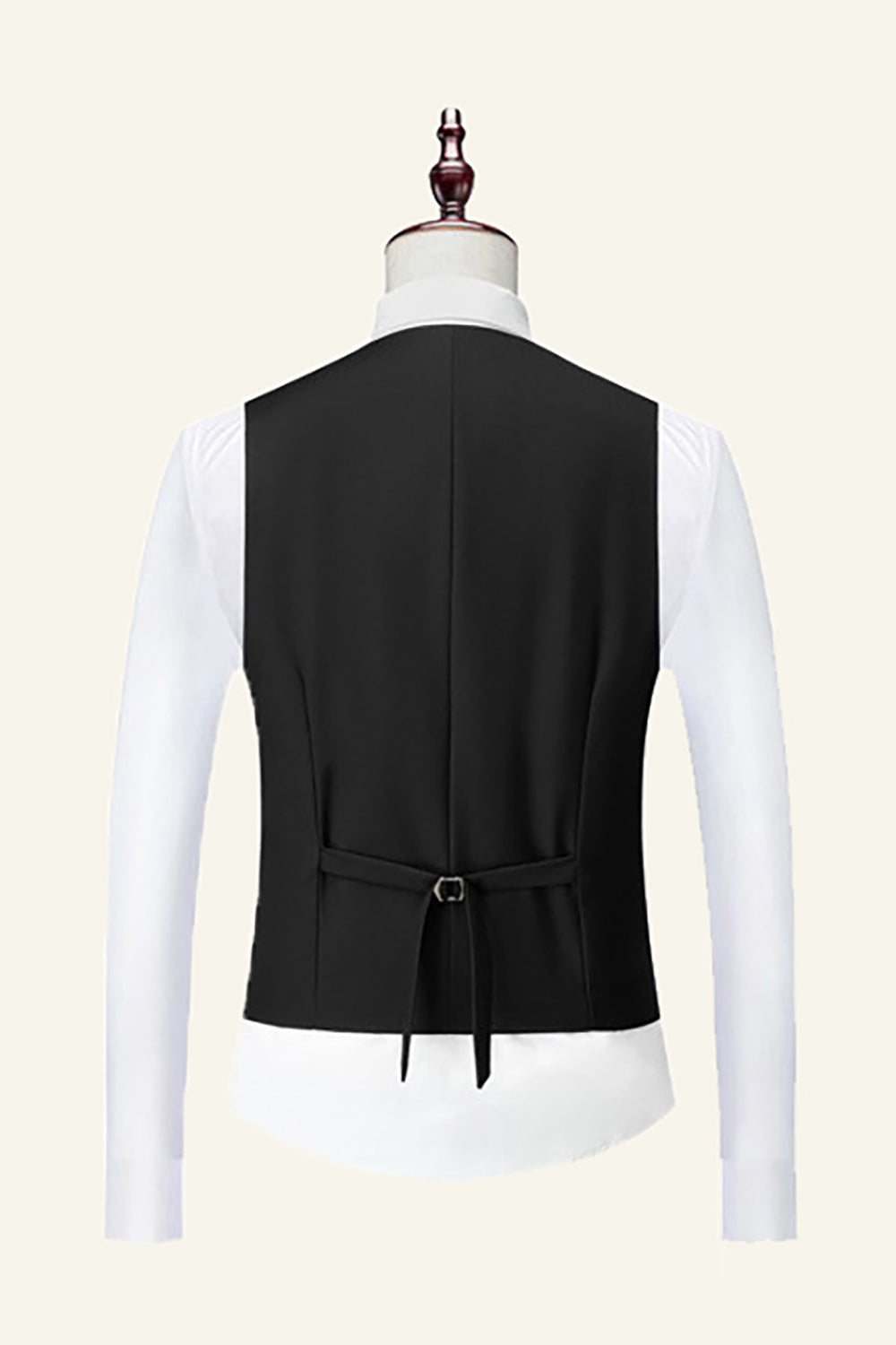 Sort hakket revers 3 stykker bryllupsmænd dragter