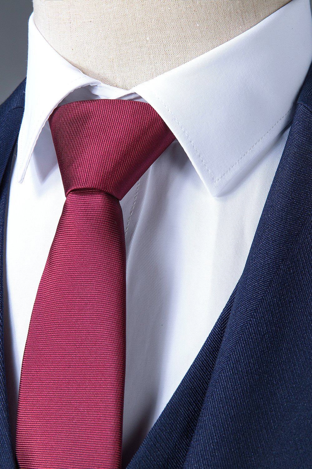 Navy hakket revers 3-delt herredragt