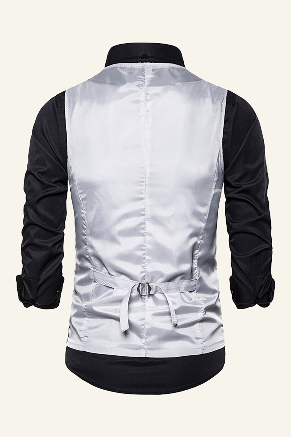 Glitrende gyldne revers pailletter herrevest med butterfly