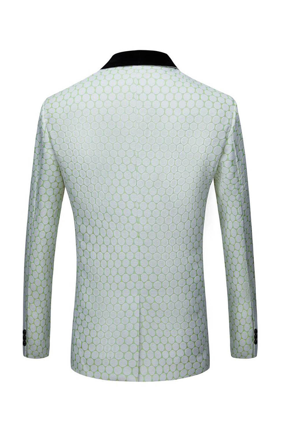 Biege Dots Jacquard 2 stk. Prom dragter til mænd