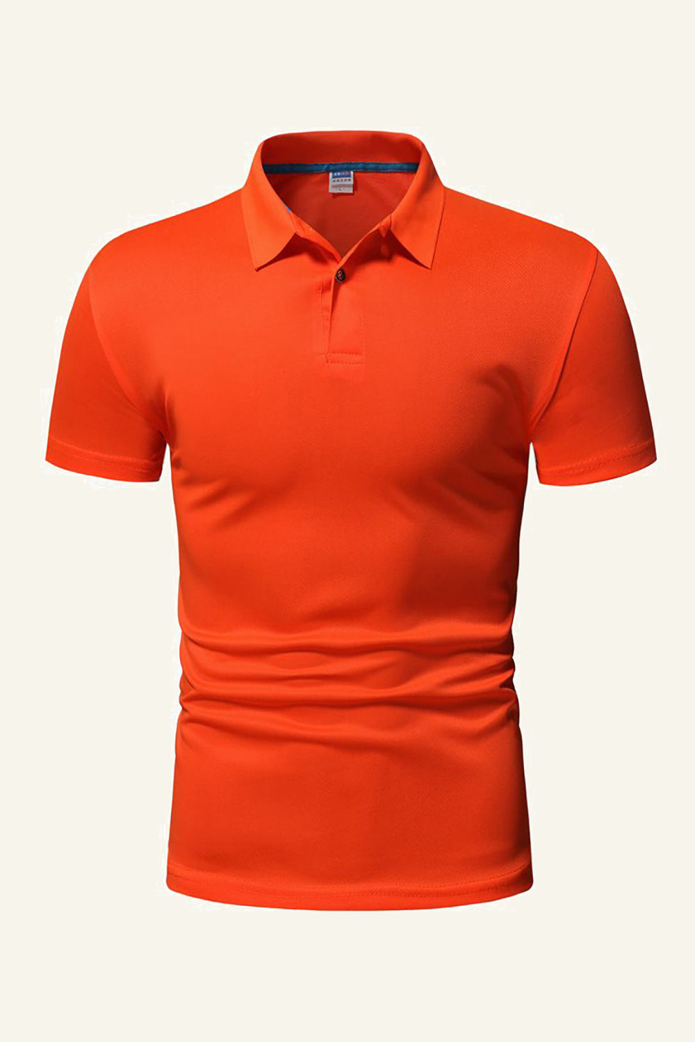 Sort kortærmet afslappet poloshirt