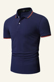 Silm Fit kortærmet Navy poloshirt