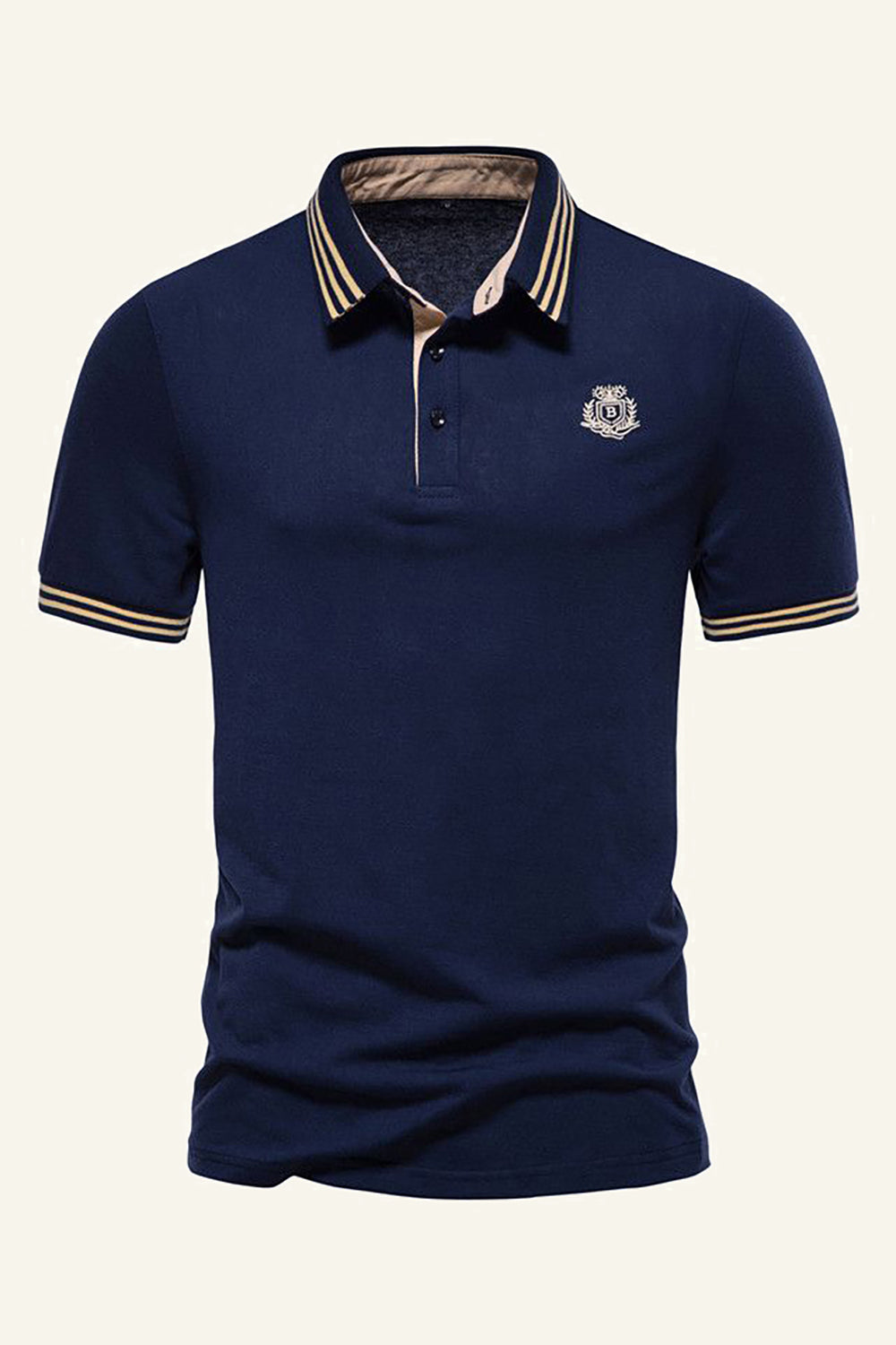 Silm Fit Navy kortærmet poloshirt