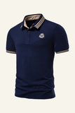 Silm Fit Navy kortærmet poloshirt