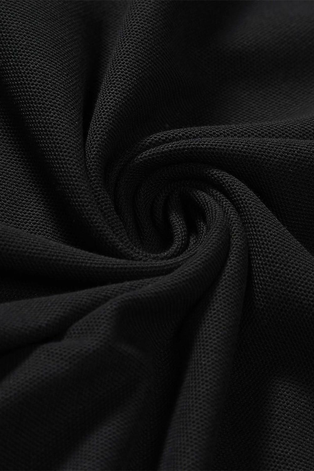 Mænds sorte bomuld kortærmede afslappede poloshirt