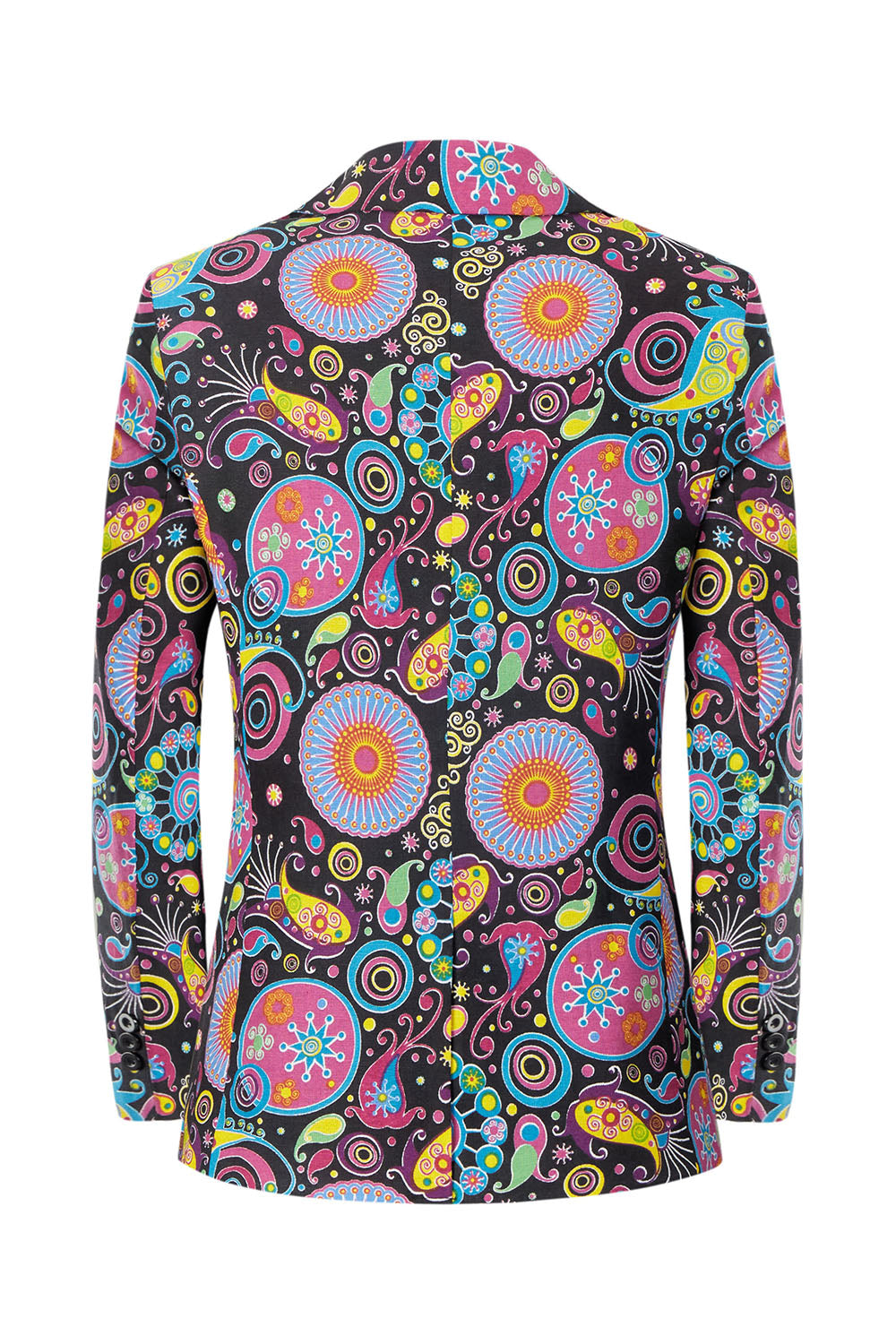 Mænds trykte hakket revers fest smoking