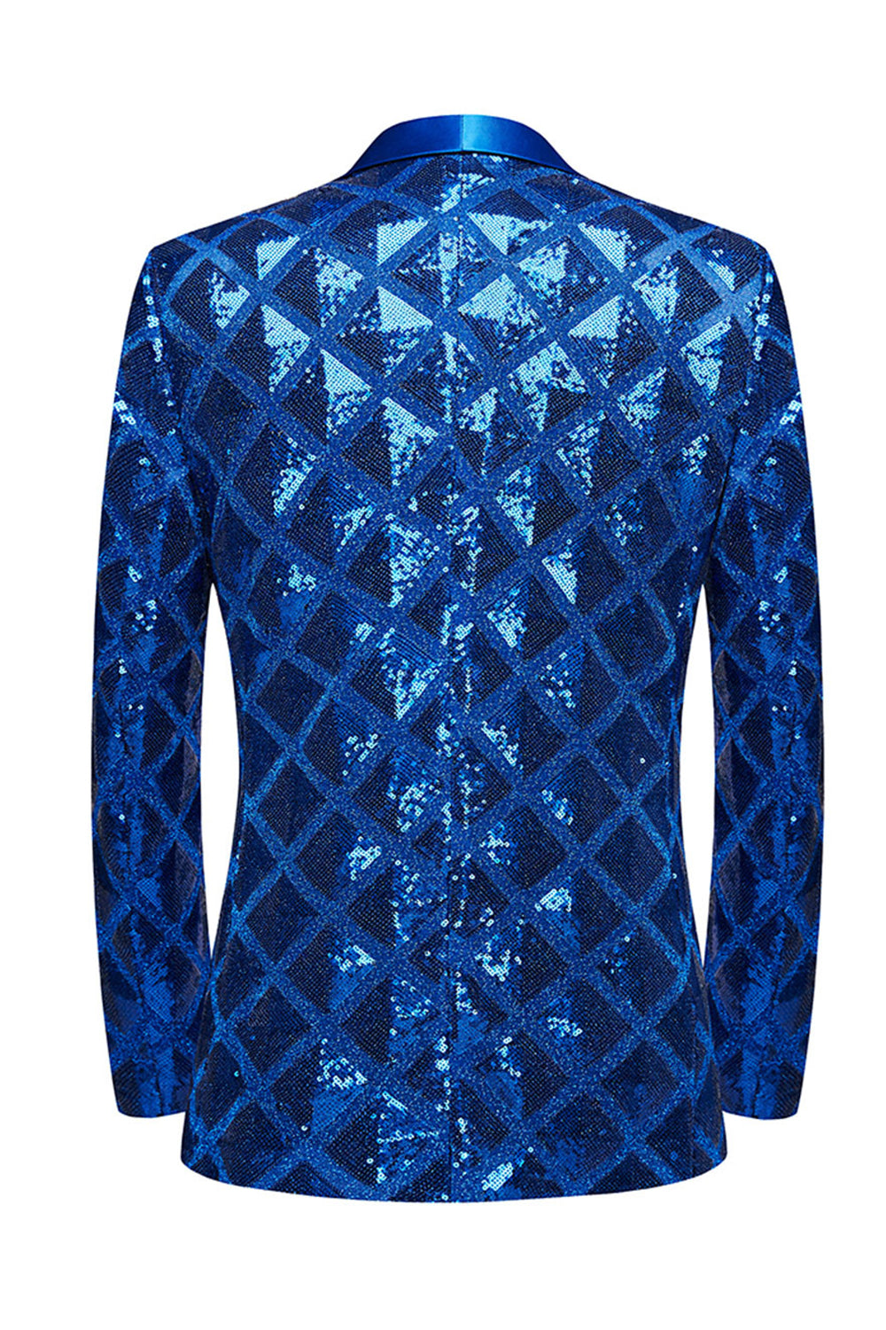 Sjal revers Rød pailletter til mænd Prom Blazer