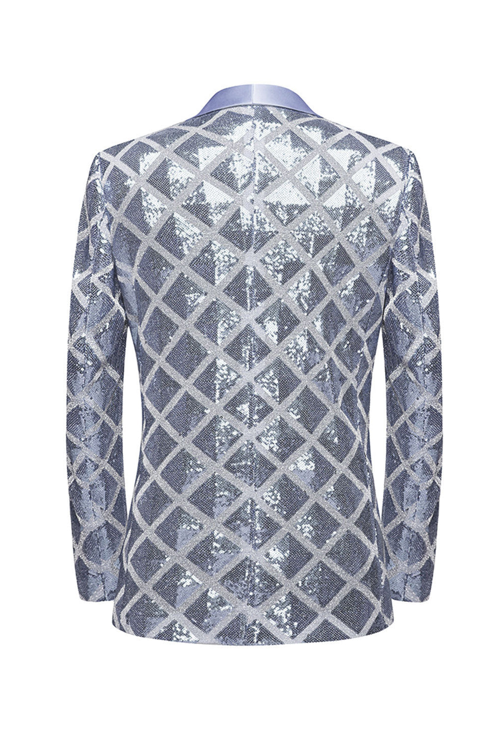 Sjal revers Rød pailletter til mænd Prom Blazer