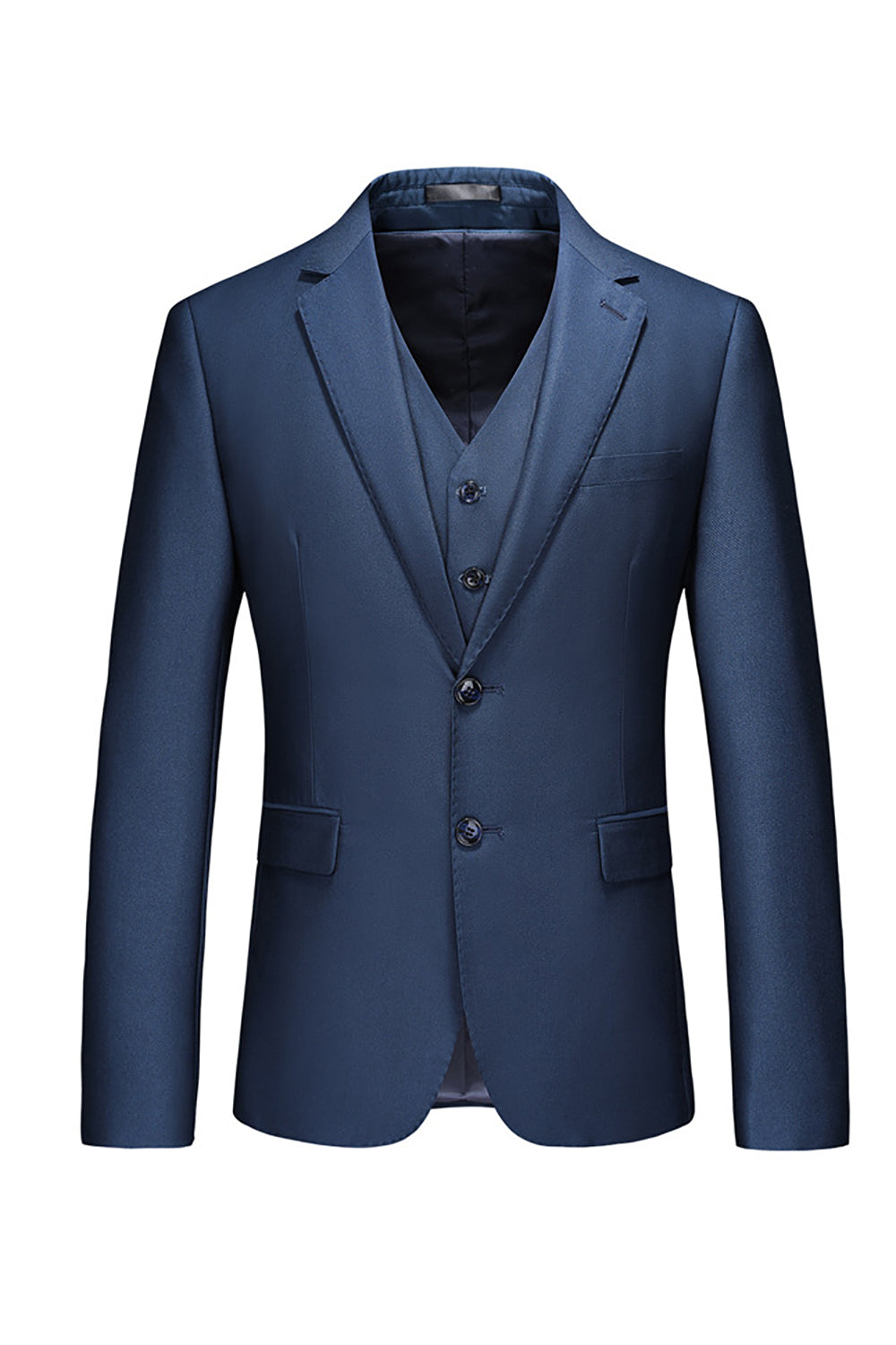 Hakket revers To knapper Sorte mænds galladragter