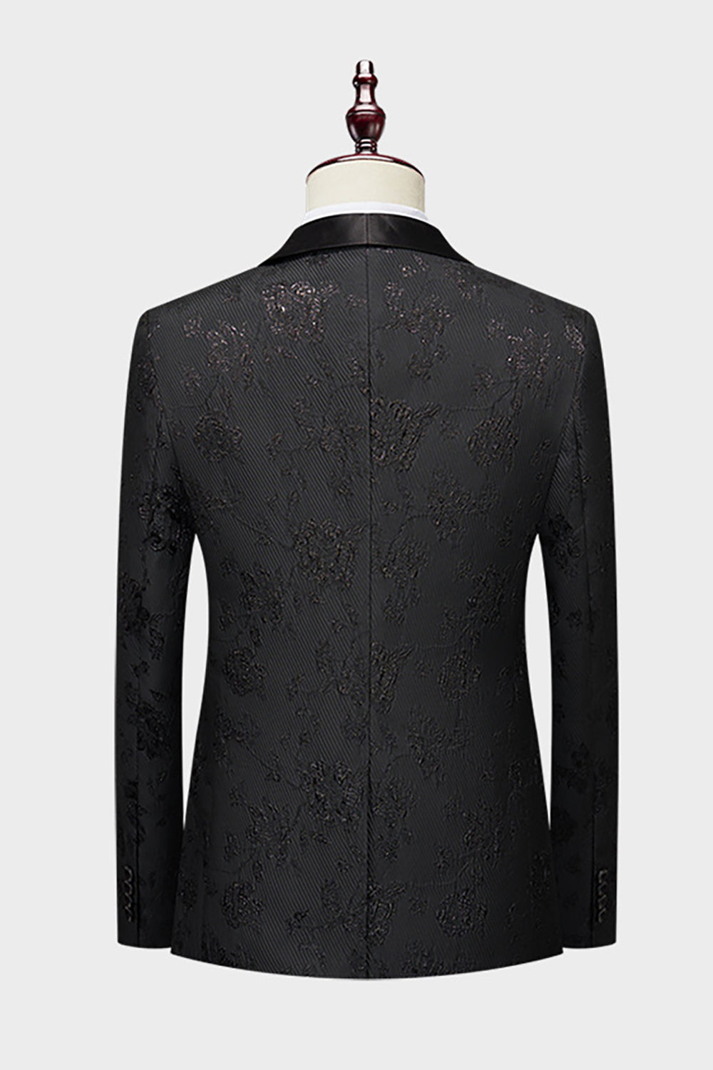 Royal Blue Sjal Revers Jacquard 2 stk Herredragter