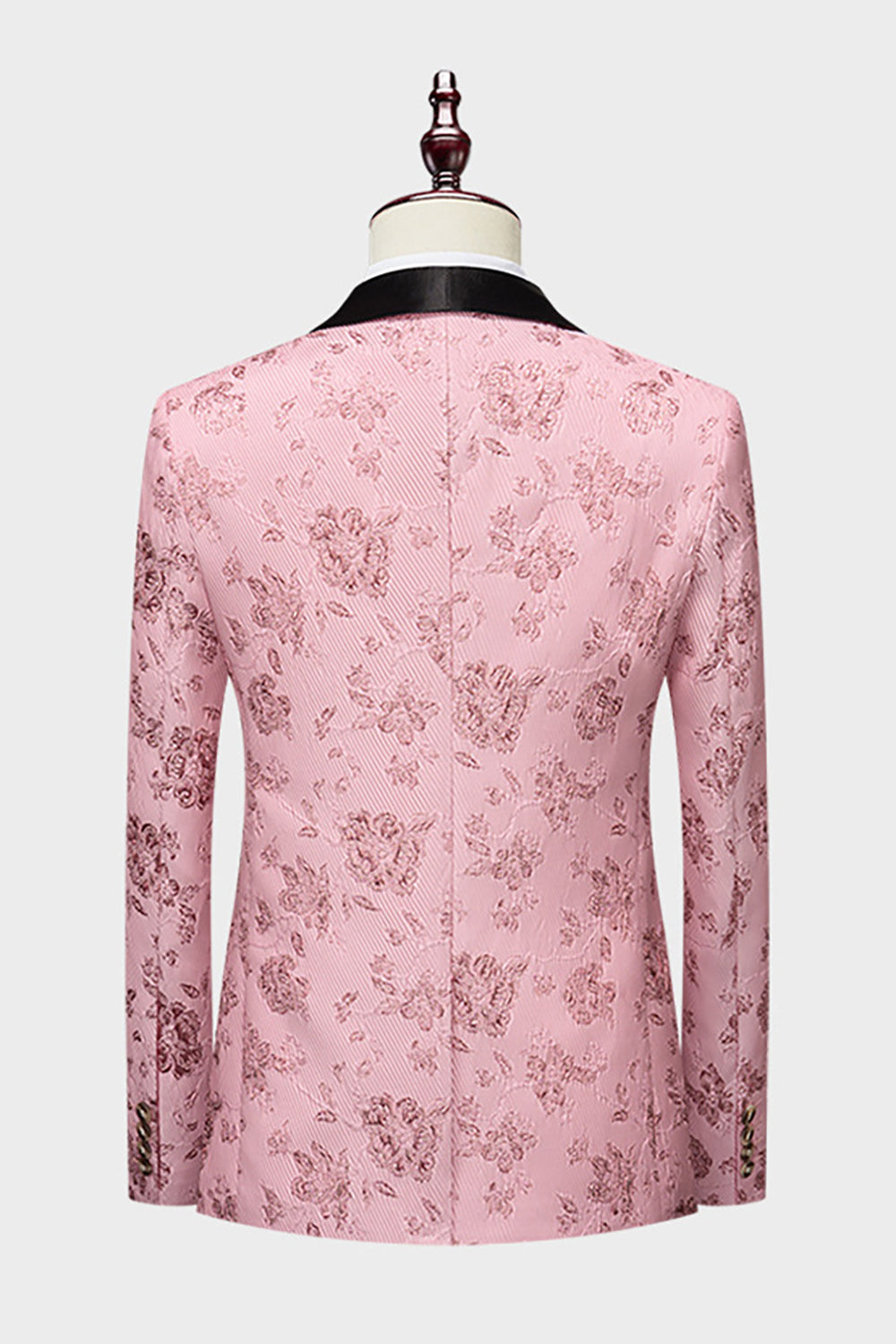 Royal Blue Sjal Revers Jacquard 2 stk Herredragter