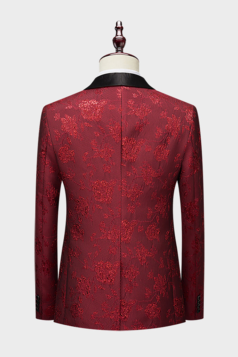 Royal Blue Sjal Revers Jacquard 2 stk Herredragter