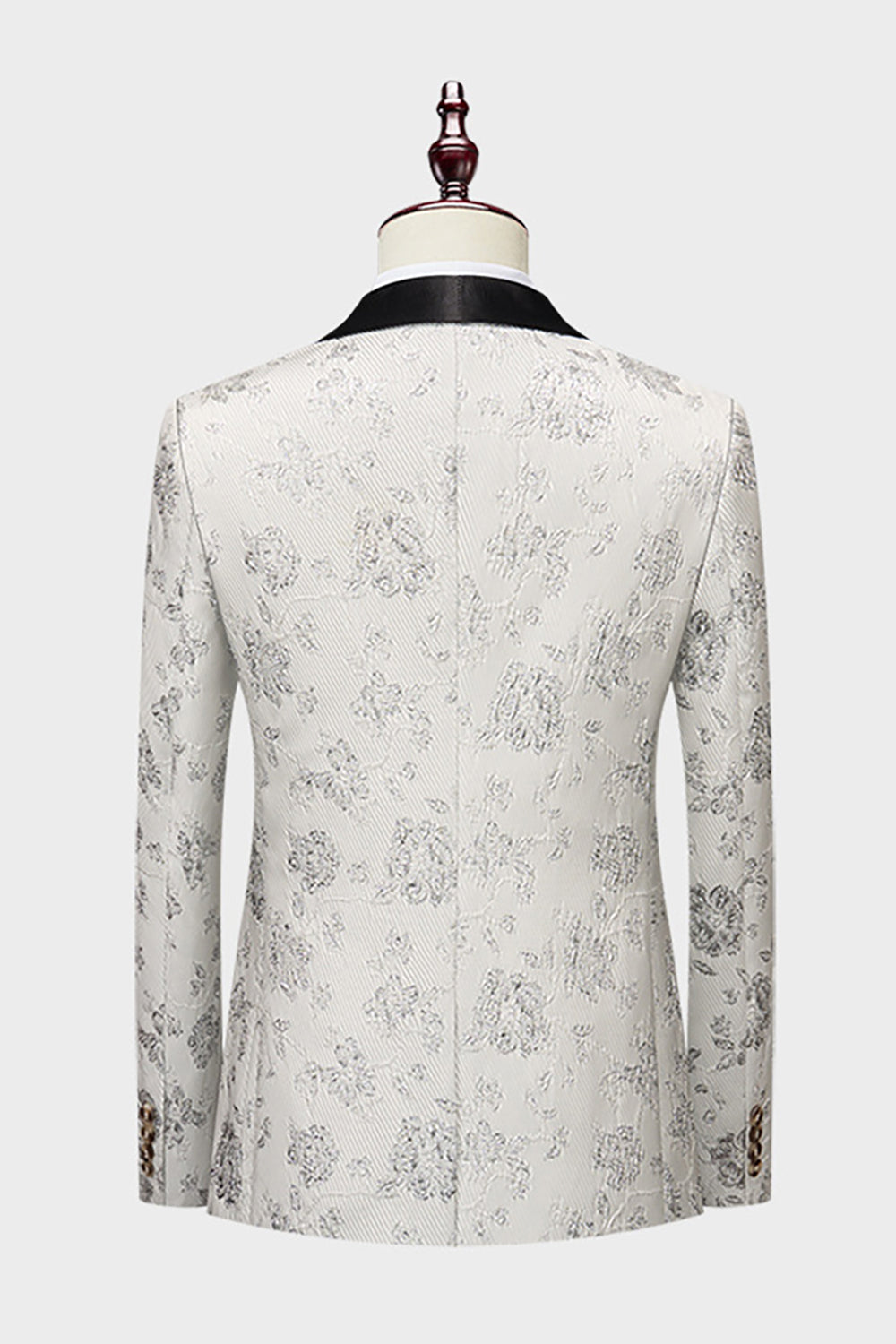 Royal Blue Sjal Revers Jacquard 2 stk Herredragter