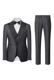 Sort 3-delt en knap prom dragter