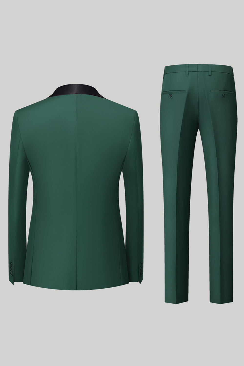 Sort 3 stk sjal revers mænd dragter