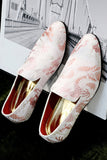 Pink Jacquard Slip-On herresko