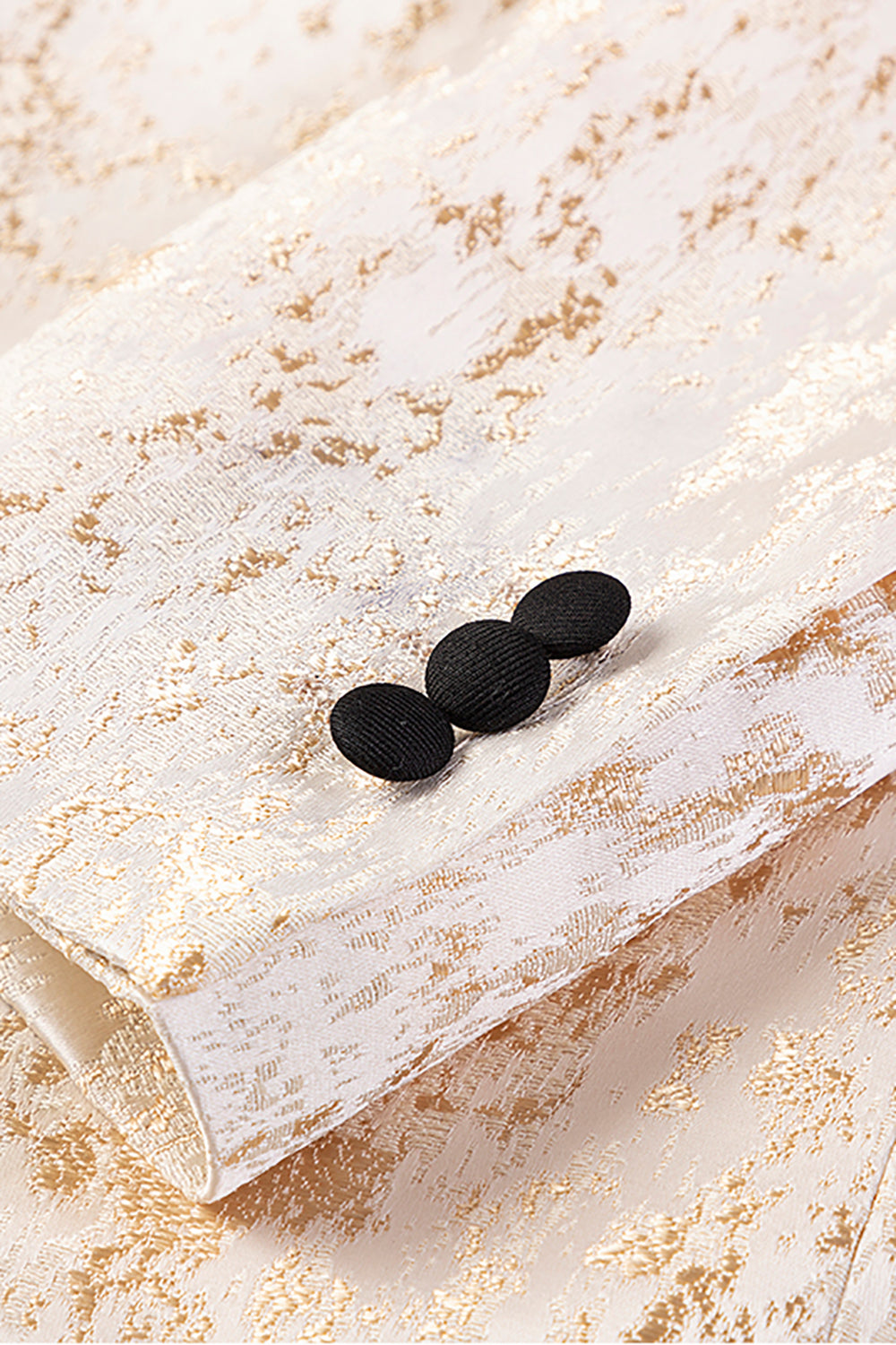 Hvid Jacquard Blazer til mænd