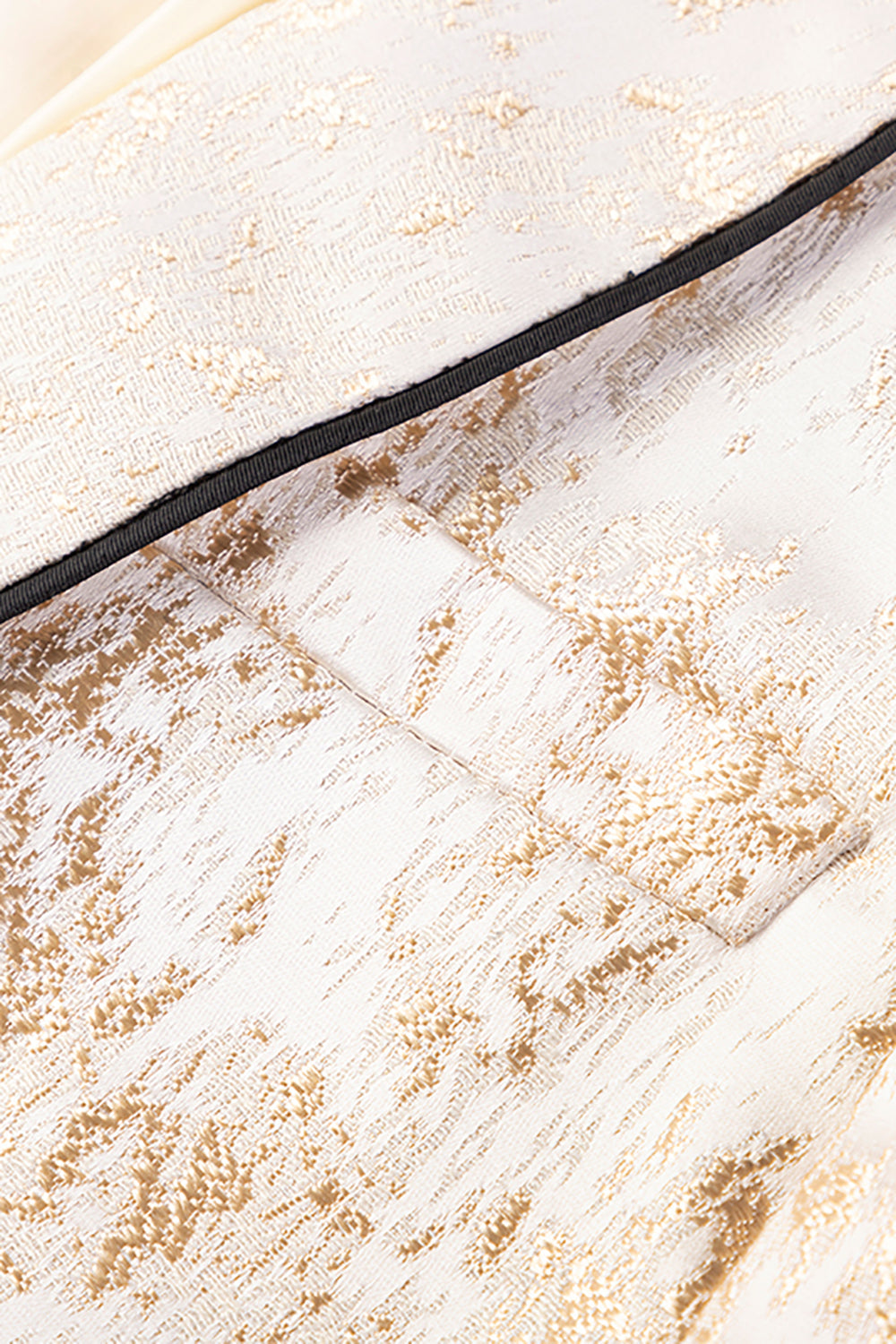 Hvid Jacquard Blazer til mænd