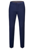 Navy Blue 3 stykker Slim Fit Casual smoking dragter