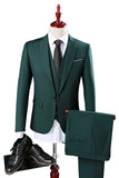 3 stykker Navy Blue Slim Fit Casual Tuxedo Dragter