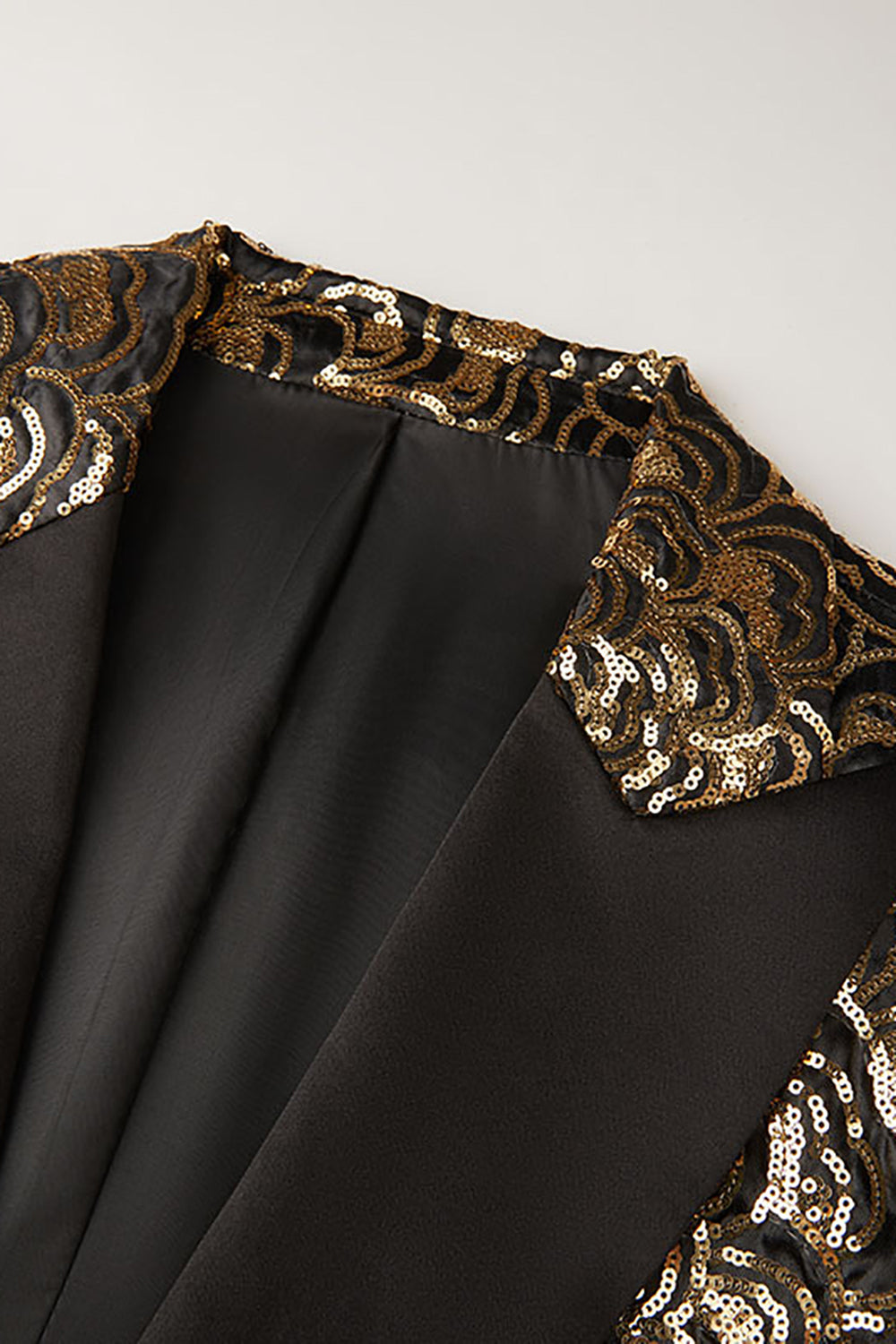 Golden Pailletter Blazer til mænd