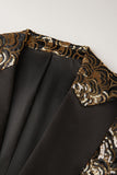 Golden Pailletter Blazer til mænd