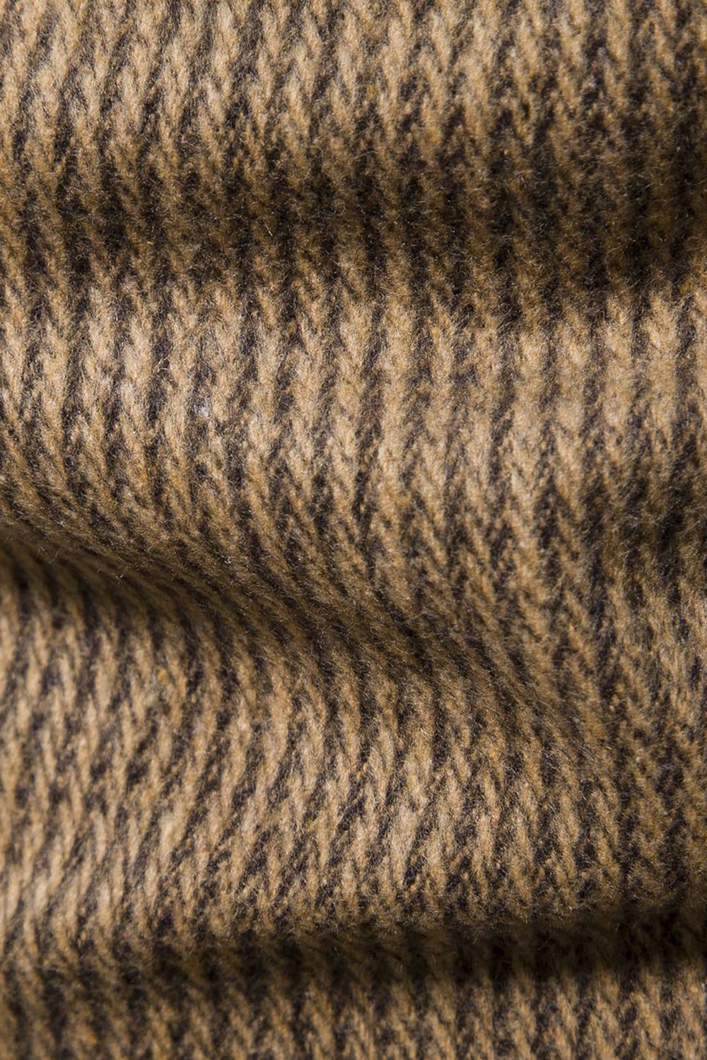 Khaki Tweed En knap hakket revers mænds blazer